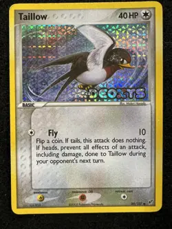 Pokemon Taillow Reverse Holo Stamped 80/107 from EX Deoxys in HP condition! - Image 1