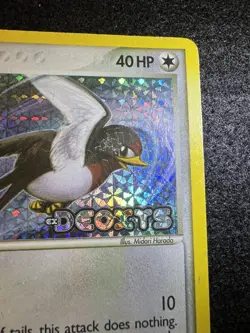 Pokemon Taillow Reverse Holo Stamped 80/107 from EX Deoxys in HP condition! - Image 3