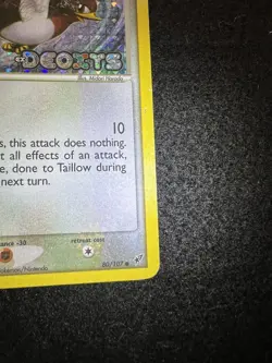 Pokemon Taillow Reverse Holo Stamped 80/107 from EX Deoxys in HP condition! - Image 4