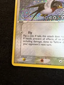 Pokemon Taillow Reverse Holo Stamped 80/107 from EX Deoxys in HP condition! - Image 5