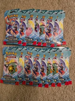 POKEMON SCARLET & VIOLET BLISTER SLEEVE BOOSTER PACKS JOURNEY TOGETHER x17 - Image 1