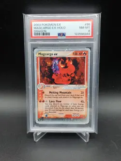 Pokemon Magcargo EX 95/97 EX Dragon Ultra Holo Rare - PSA 8 NM - MT - Image 1