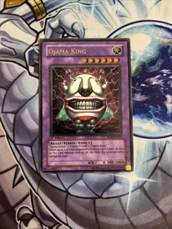 Yugioh Ojama King SOD-EN034 Ultimate Rare 1st Edition VLP (ST) - Image 1