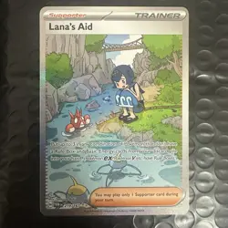 Pokemon Lot: Trainer Cards! Lana’s Aid, Cynthia’s Ambition Rainbow and Nemona - Image 1