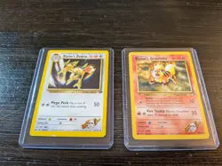 Pokemon Blaine’s Growlithe, Dodrio Gym Heroes 35/132, 32/132 LP, MP, 2 Cards - Image 1