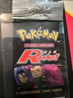 Pokemon Team Rocket Empty Wrapper (No Cards) c - Image 1