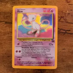 Pokemon Mew #9 HOLO Black Star Promo Card VINTAGE WOTC LP - Image 1
