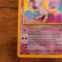 Pokemon Mew #9 HOLO Black Star Promo Card VINTAGE WOTC LP - Image 4