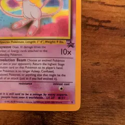 Pokemon Mew #9 HOLO Black Star Promo Card VINTAGE WOTC LP - Image 5