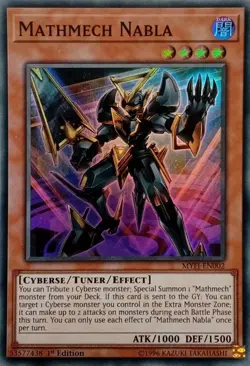 MYFI-EN002 MATHMECH NABLA SUPER RARE 1ST EDITION YuGiOh CARD - Image 1