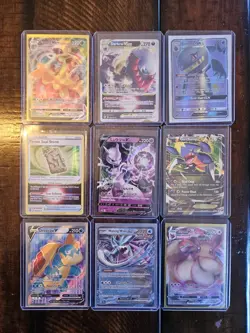 82 Card Pokemon Lot FA Rare VMAX Holos Charizard Mewtwo Eevee - Image 2