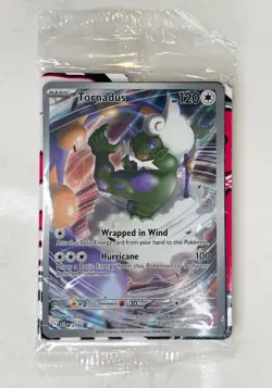Pokemon TCG Tornadus 210 S&V White Flare ETB Black Star Promo Card Sealed - Image 1