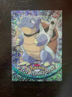 Topps Chrome Series 1 Blastoise #9 Holo Pokemon Card Sparkle Rare EBAY AUTHENTIC - Image 2