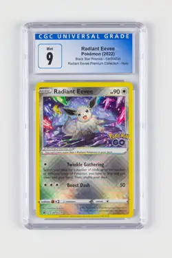 pokemon Radiant Eevee SWSH230 Promo Card Holo Graded CGC 9 - Image 1