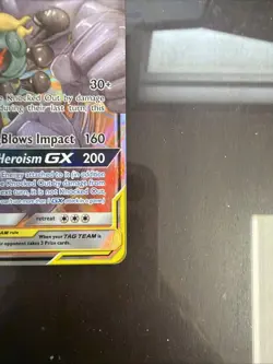 Pokemon TCG Marshadow & Machamp GX Holo Card 82/214 Sm-Unbroken Bonds - Image 2