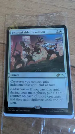 Unbreakable Formation NYCC Promo Card (Sealed, Foil, MTG x TMNT) - Image 1