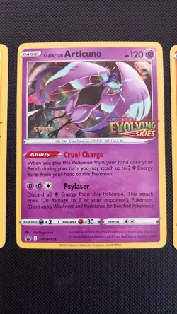 STAFF Sword & Shield Evolving Skies Card Pack - Complete Set Of 4 Pokemon TCG - Image 5