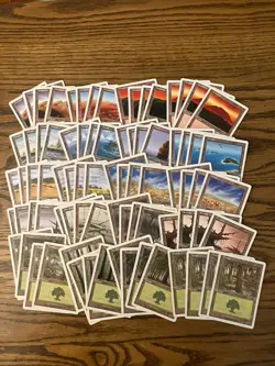 Mtg 6th Edition Basic Land Lot x80 Magic the Gathering 6th Lands 4x Each Art LP - Image 1
