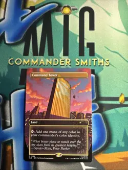 Command Tower 🔥 Borderless NonFOIL 🔥 MTG Marvel 1994 Spider-Man Secret Lair - Image 1