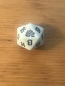 MTG Magic the Gathering 2000 Beatdown Spindown - Dice Die - Black Lotus - White - Image 1