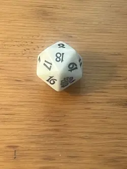 MTG Magic the Gathering 2000 Beatdown Spindown - Dice Die - Black Lotus - White - Image 3