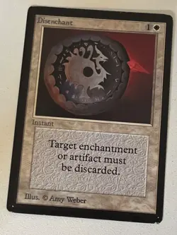 Magic the Gathering MTG Beta Disenchant MP (Beta Bob) - Image 1