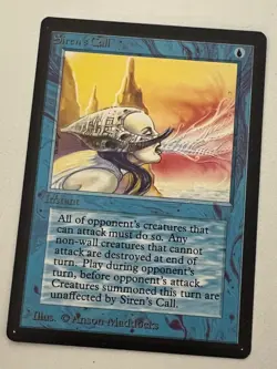 Magic the Gathering MTG Beta Siren's Call LP+ (Beta Bob) - Image 1