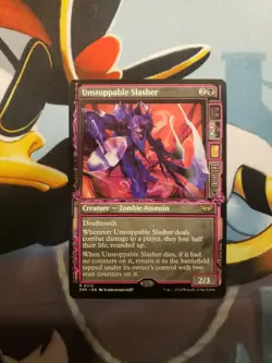 MTG Duskmourn "Unstoppable Slasher" 0312 SHOWCASE Magic Zombie NM - Image 1