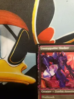 MTG Duskmourn "Unstoppable Slasher" 0312 SHOWCASE Magic Zombie NM - Image 2