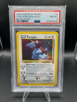 Pokemon Black Star Promo #15 Cool Porygon PSA 8 - Image 1
