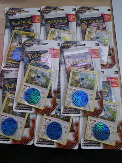 Pokemon TCG Burning Shadows Blister With Coin Lot Sealed - Image 1