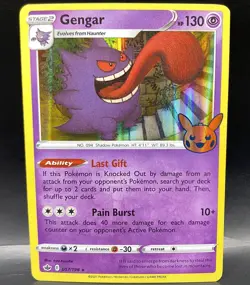 Pokemon Trick or Trade Gengar 057/198 Holo Rare LP - Image 1