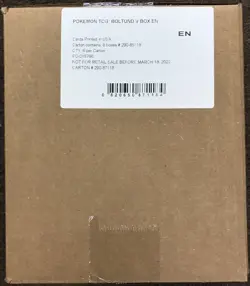 Pokemon TCG 2022 Boltund V Box CASE (6 Boxes) SEALED! - Image 1