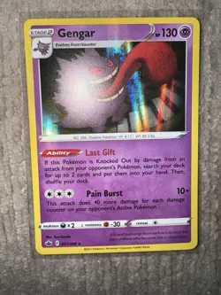 Gengar 057/198 SWSH06: Sword & Shield Chilling Reign Holo Pokemon 2021 - Image 1