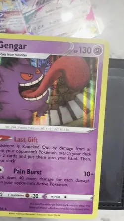 Gengar 057/198 SWSH06: Sword & Shield Chilling Reign Holo Pokemon 2021 - Image 2