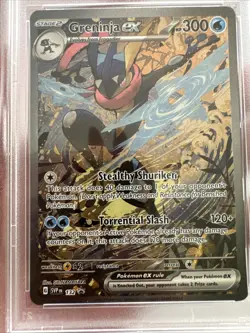 Pokemon 2024 Scarlet Violet Promo Greninja EX 132 Special Illus Coll PSA 9 MINT - Image 2