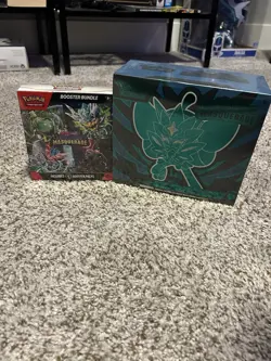 Pokemon TCG Twilight Masquerade ETB and Booster Bundle - Factory Sealed New - Image 1