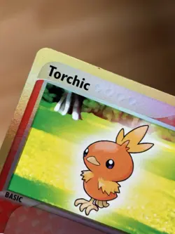 Torchic 73/109 Ruby and Sapphire Reverse Holo Rare Vintage Pokemon TCG LP - Image 3