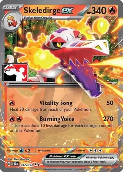 Skeledirge ex 037/193 Paldea Evolved Play! Pokemon Stamped - Image 1