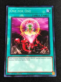 YUGIOH ONE FOR ONE RA03-EN056 1ST COLLECTORS RARE - Image 1