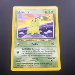 Pokemon TCG Chikorita 53/111 WotC Neo Genesis Unlimited Regular Card EN-LP 2000 - Image 1