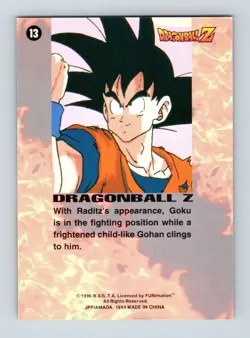 Dragon Ball Z Series 1 - Card #13 - 1996 JPP/Amada ArtBox - Image 2