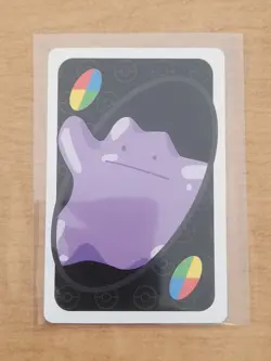 Ditto - RARE JAPANESE Exclusive- Sword & Shield Pokemon Uno Wild card Black 2020 - Image 1