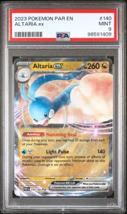 Pokemon TCG Altaria ex 140/182 2023 Paradox Rift Double Rare Card - PSA 9 MINT - Image 1