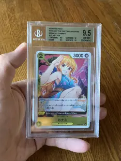One Piece Card Game O-Nami OP06-101 Rare Graded 9.5 Beckett Grading - Image 1