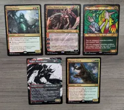 MTG Magic Set of 5 Gruul Rare and Mythic Cards EDH Commander Green Red PLAYED - Image 1
