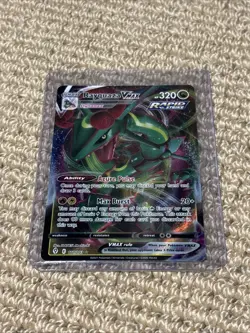Pokemon TCG Rayquaza VMAX Holo Ultra Rare Card Evolving Skies 111/203 - Image 1