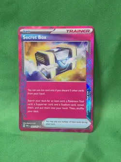 Pokemon TCG Trainer Card Secret Box 163/167 Holo Rare, LP Condition - Image 1