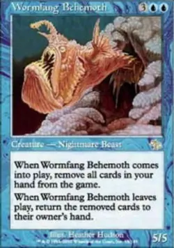 MTG: Wormfang Behemoth - Blue Rare - Judgment - JUD - Magic Card - Image 1