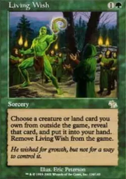 MTG: Living Wish - Green Rare - Judgment - JUD - Magic Card - Image 1